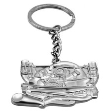 Empi 2121 Vw Bug Race Engine With Dual Carbs Key Chain