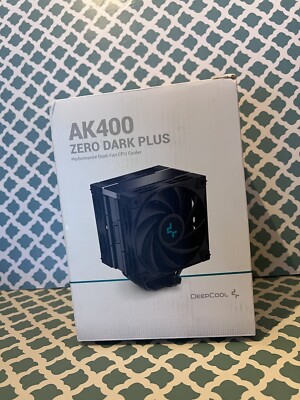 DeepCool AK400 ZERO DARK PLUS CPU Cooler 220w TDP AM4/AM5 LGA 1700/1200/115X