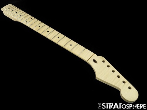 NEW Fender Lic WD Stratocaster Strat Replacement NECK AAA Flame Maple Modern 22