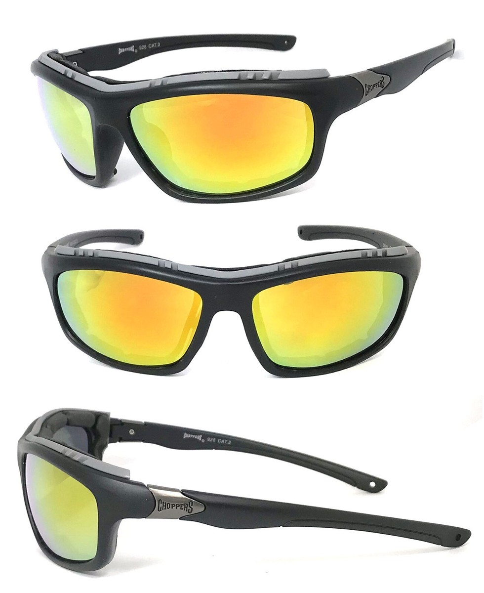 New Men Choppers Biker Motorcycle Foam Padded Sunglasses 