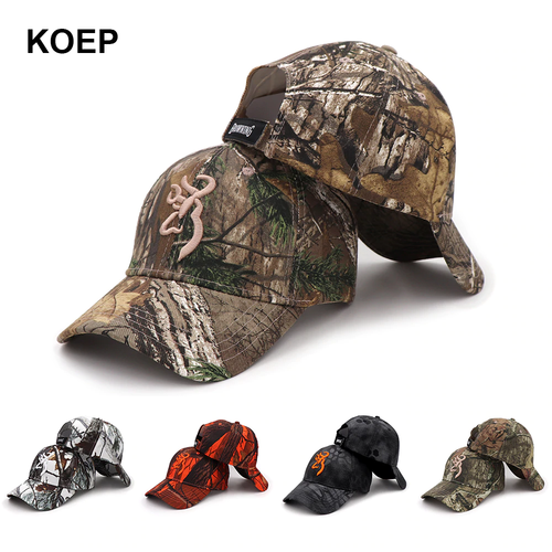 Browning Camo Fishing Hunting Caps 