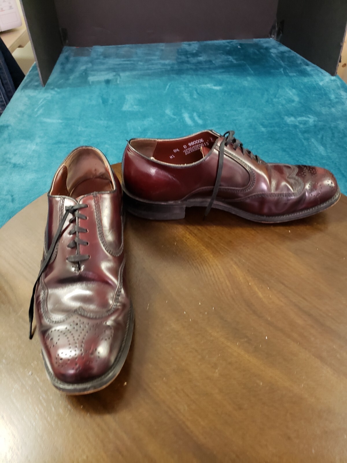 SAOLA Scarpe eleganti rosse stringate Nunn Bush da uomo taglia 8 5 D comode casual in pelle 980006