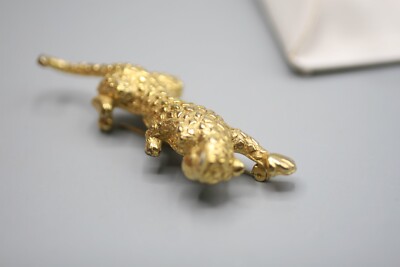 Vintage SIGNED AZ809 Brooch Leopard Vintage Leopard Brooch Pin
