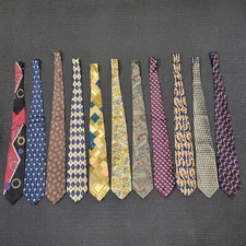 Lot Of 11 Men's Neckties Ties Nordstrom - T.K.S., Allea, J.Z. Richards & More