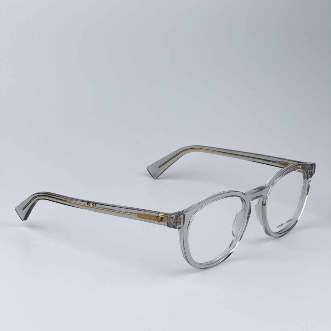 BRAND NEW Bottega Veneta BV1225O 007 Grey Demo Oval Unisex Eyeglasses Bottega Veneta | Accessories | Brand New Bottega Veneta  main image 4