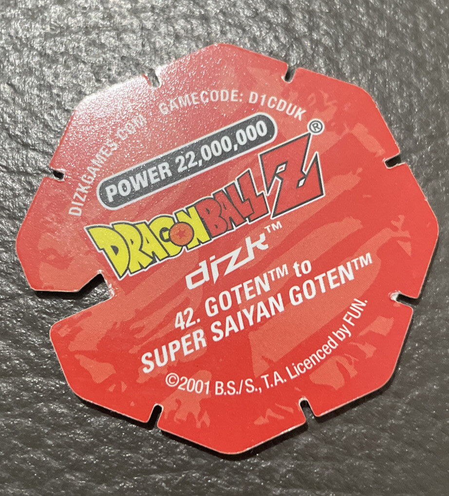 DBZ Dragon Ball Z HOLO Tazo dizk Series 2 42/60 Goten to Super Saiyan Goten NmM eBay
