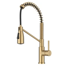Coda Commercial Style 2-Function Single Handle Pull down Kitchen Faucet in Spot-