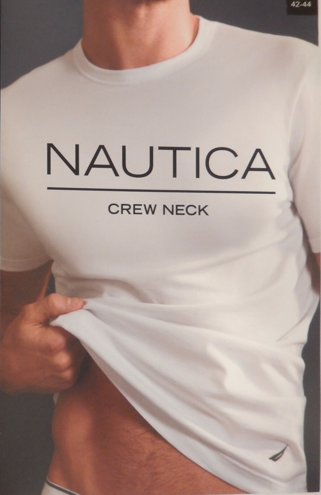 3 NAUTICA MENS COTTON BLUE GRAY WHITE CREW NECK S M L XL TSHIRTS UNDERSHIRTS eBay