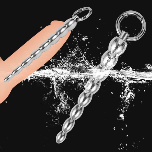 Men Dilator Urethral Sounding Penis Plug Bead Dilator Stainless Steel Stretcher - Picture 6 of 26