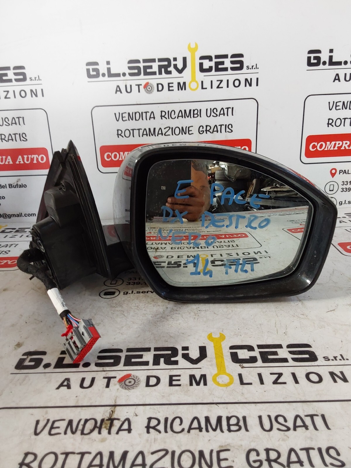 JAGUAR EPACE AND PEACE PASSENGER RIGHT RIGHT REARVIEW MIRROR X540