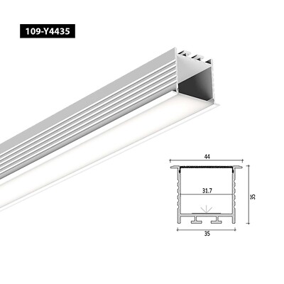 1M LED Profil Aluminium Kanal Extrusion Gehäuse Schiene für LED Streifen Licht