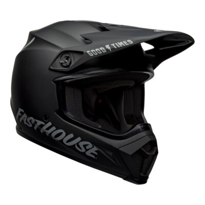 Bell Helm MX-9 MIPS Motocross MX Bike - Fasthouse Mattschwarz/Grau