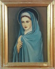 Madonna dipinta da E. Perone pittore ligure