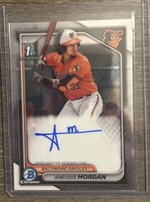 2024 Bowman Aneudis Mordan Autograph Auto 1st Bowman Baltimore Orioles #CPA-AMO