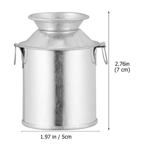 3pcs Verzinkt Vase Metall Eimer Pflanzer Eisen Topf Bauernhaus Eimer Decor - Bild 2 von 12