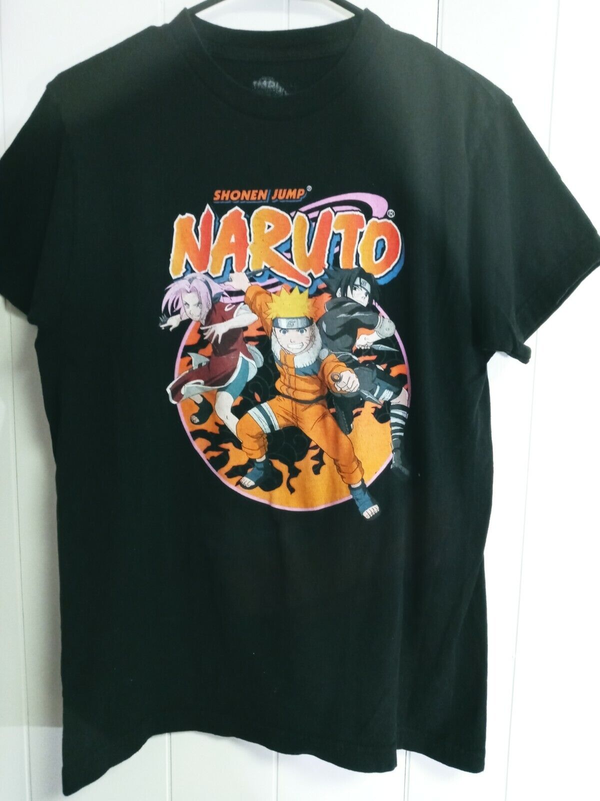 Vintage 2002 Naruto Shonen Jump Black T Shirt official Anime Size Medium