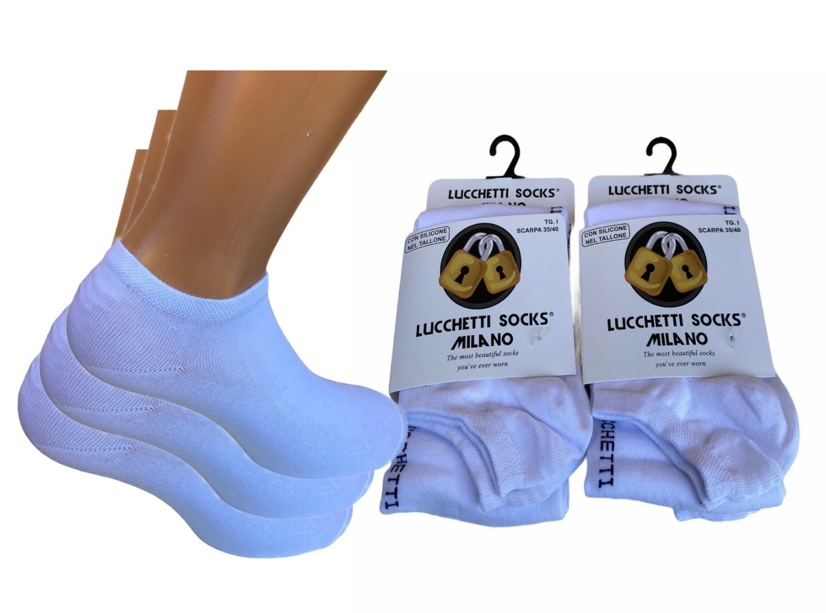 paia calzini fantasmini uomo donna cotone antisudore sneaker