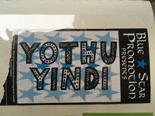 YOTHU YINDI, für Sammler, alte Konzertkarte in Hamburg in den 90ern, didgeridoo