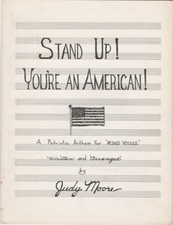 Stand Up You're An American, Para voces mixtas, 1966 partituras vintage