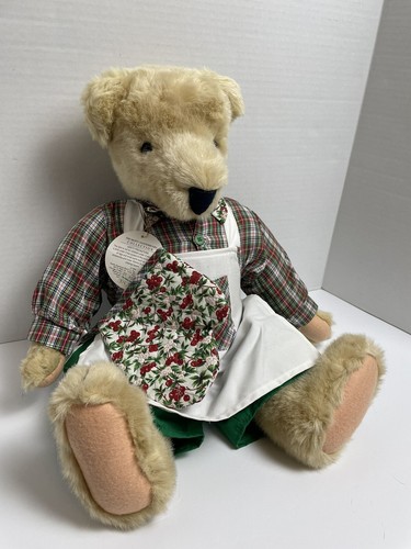 "Oso de panadería articulado de felpa pastelería Cornelius Vanderbear 1992 vintage 18"" chef" - Imagen 5 de 7