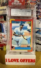 2010 TOPPS FRANK THOMAS NNOF ORIGINAL BACK MOM THREW #414 CGS 8.5 WCG READ