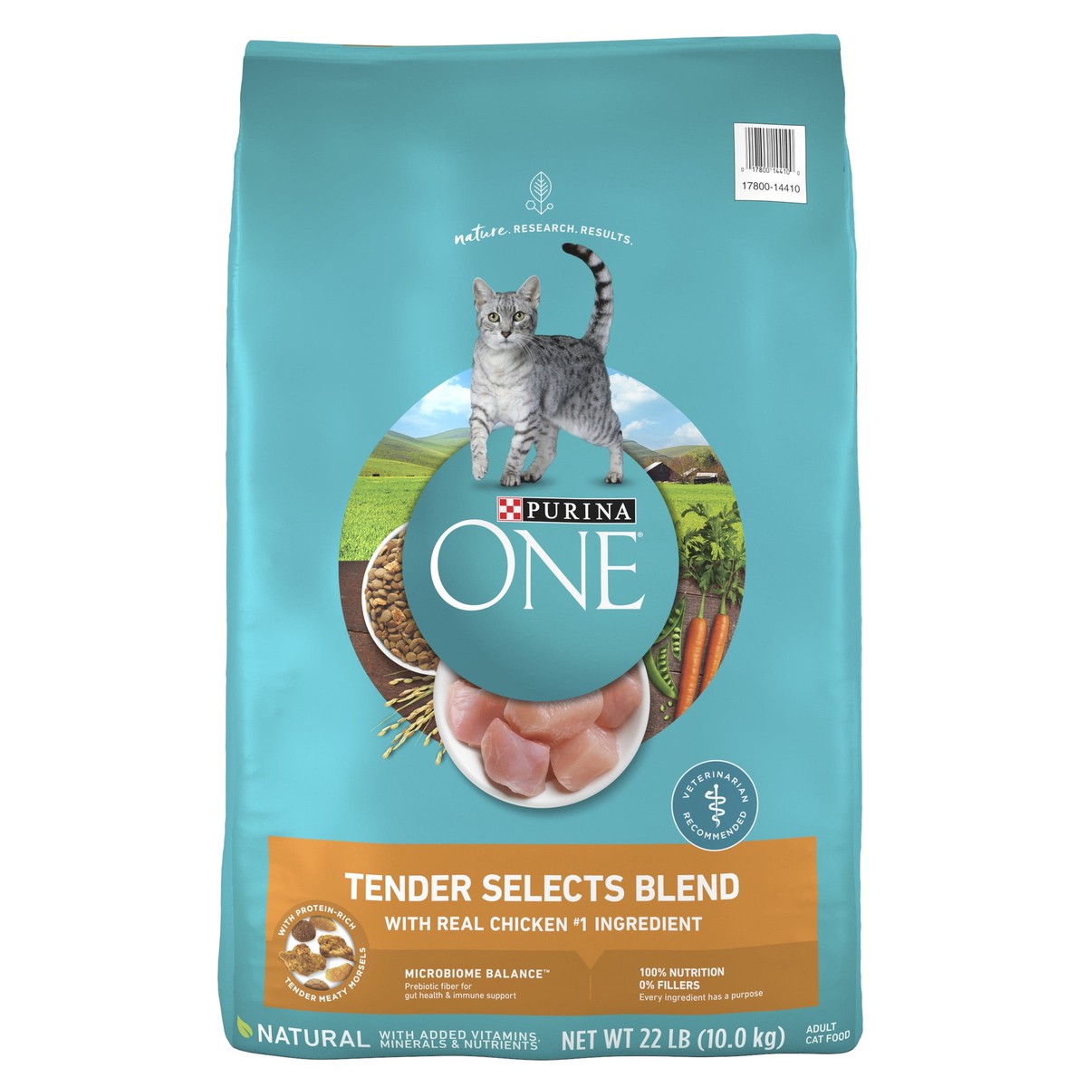 Purina One Tender Selects Blend Dry Cat Food Chicken 22 Lb Bag 100 