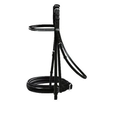 Passier Hubertus Schmidt Double Bridle - Black Patent - COB