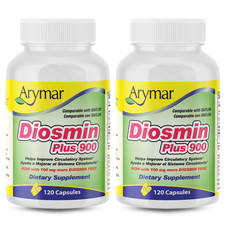 Arymar Diosmin Plus 900mg   Circulation  Vein Support, 120 Capsules