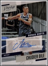 2021 Panini Chronicles Draft Picks #PBCBI Chudier Bile Prestige Bonus Shots Auto