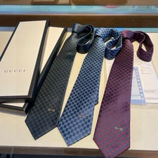 Gucci Horsebit GG silk jacquard tie
