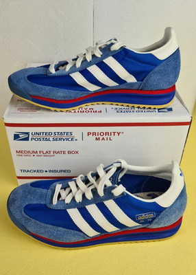adidas SL 72 Men s Low Top Lace-Up Striped Sneaker Blue/White/Red/Yellow