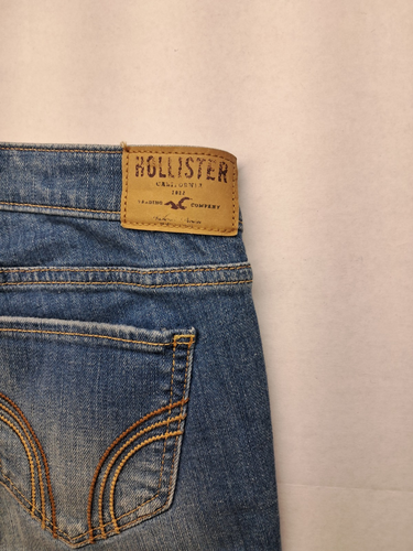 Jeans Hollister taglia 7R W28 L33 donna super skinny vita bassa lavaggio chiaro blu... - Foto 6 di 6