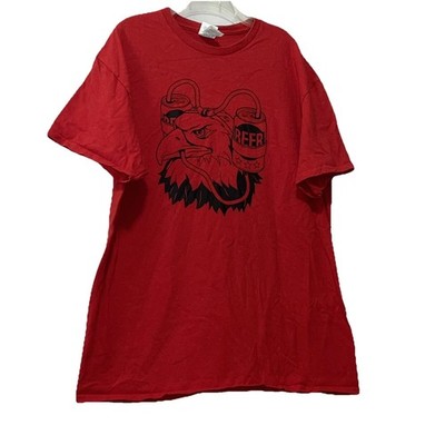 funny beer drinking t shirt eagle beer hat mens size large e1000