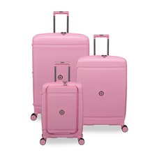 IT Luggage Unanimous 8 Wheel Spinner Suitcase Set Expandable, Rose, Hard Shell