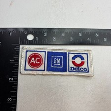 Vintage GM (General Motors) AC DELCO Embroidered Car Auto Patch 67O7