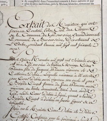1802 Lot 3 Documents Passeport Déserteur Amnistie Naissance Gyé-sur-Seine Aube - Afbeelding 10 van 18
