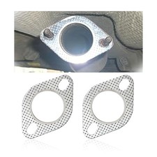 2PCS Car Exhaust Gasket, Ultra Seal 2-Bolt 2-Inch Flange Gasket 2IN 