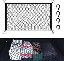 Kofferraumnetz Auto 60x40cm Wohnmobil Gepäcknetz Auto mit 4 Haken Kofferraum 