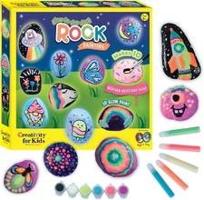Creativity for Kids Rock Painting Kit - Glow in the Dark Kit: Multicolor 