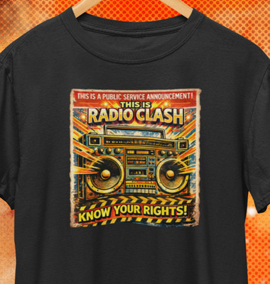 Radio Clash Know Your Rights T-Shirt / Human Rights Joe Strummer Punk Rock Tee