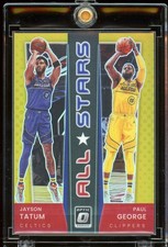 2021-22 Panini Donruss Optic JAYSON TATUM - PAUL GEORGE All Stars Gold Prizm /10