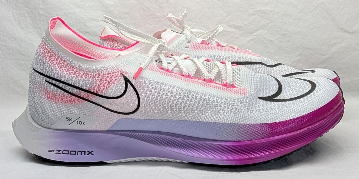 スニーカー Nike ZoomX Streakfly White Vivid Graffe Men's Nike ZoomX Streakfly Road Racing - White / Vivid Grape