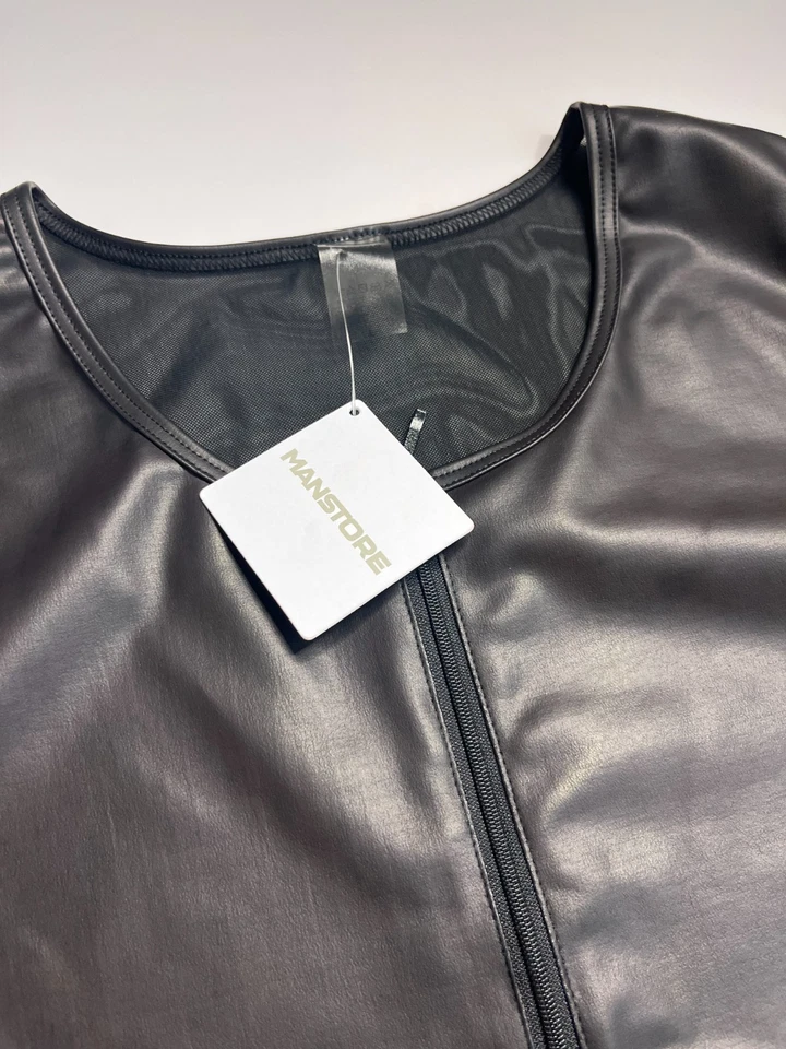 Chaleco Manstore M2419 con Cremallera Talla L: Nuevo Negro Transparente Espalda Foto 4 de 4