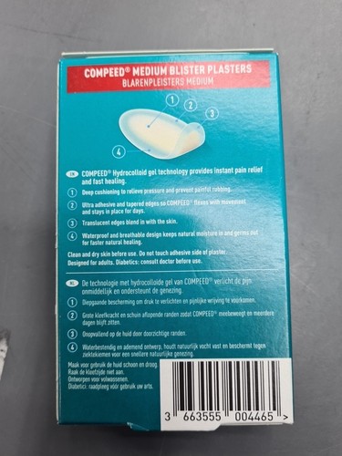 Compeed Blister Plasters Medium - 2*4Pack Instant Pain Relief DATED 06/25 - Picture 3 of 3