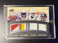 2008 UD Premier LaDanian Tomlinson Maroney Addai Jones-Drew Quad GU Patch /45