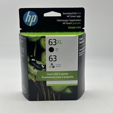 04/2024 Genuine HP 63XL Black  63 Color Ink Cartridge Combo Pack L0R48AN OEM