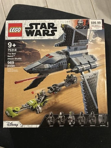 LEGO Star Wars The Bad Batch Attack Shuttle 75314 Complete Set 969 Pieces Hunter