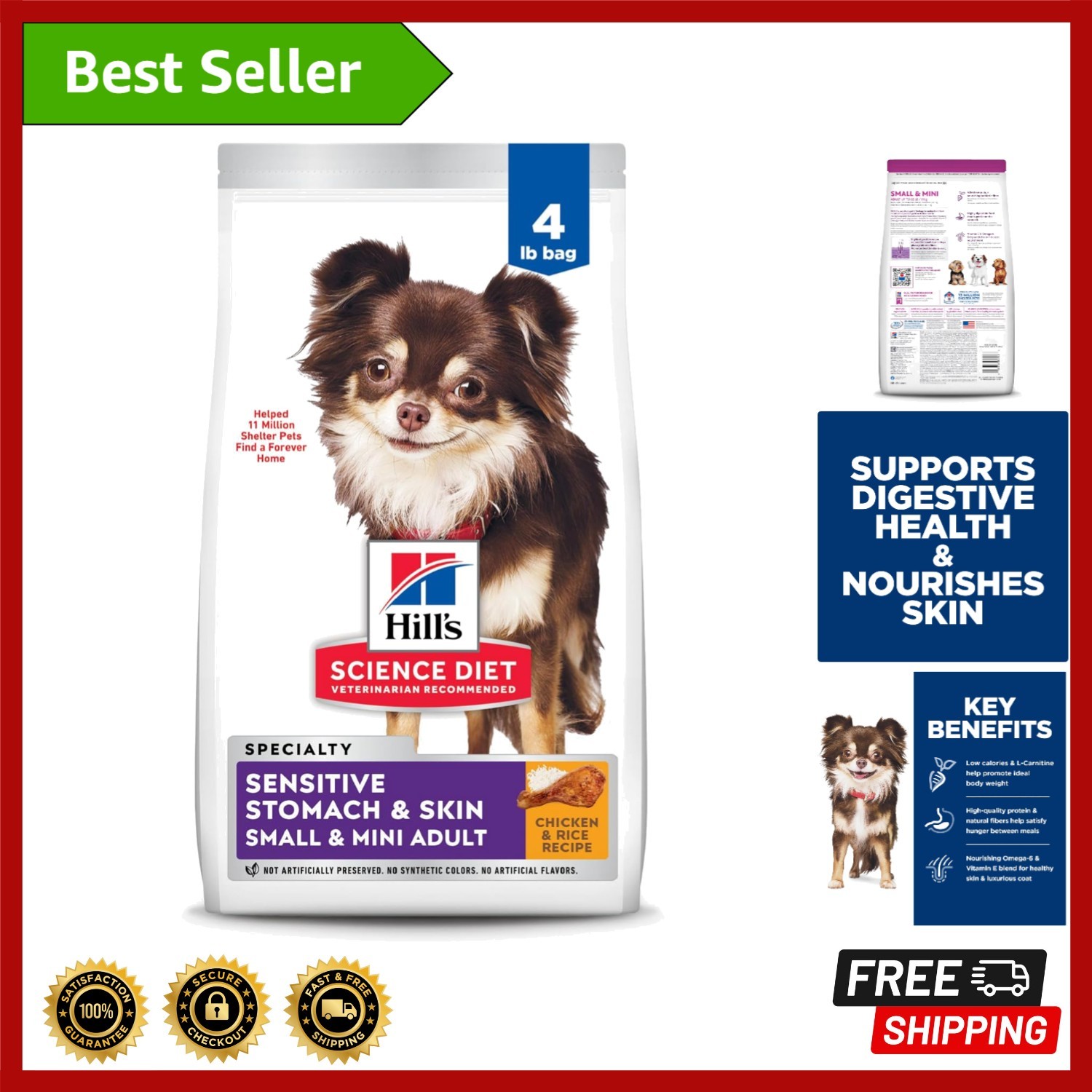 Sensitive Stomach & Skin, Adult 1-6, Small & Mini Breeds Sto