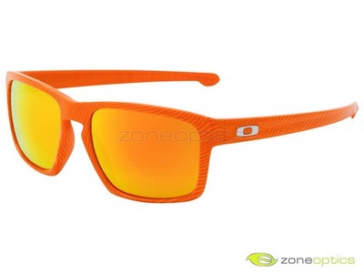 Oakley Sliver Sunglasses OO9262-16 Fingerprint Atomic Orange/Fire Iridium
