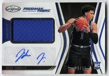2021-22 Panini Chronicles Draft Picks Certified Freshman Fabric Signatures Jalen